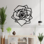 Geometric Rose Acrylic Wall Art