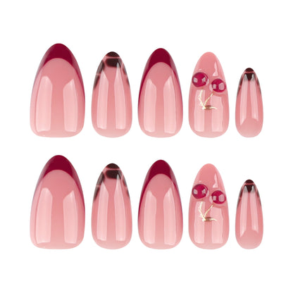 European And American Wear Nail Almond Nail Cherry Nail Tips