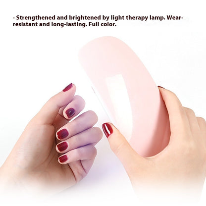 Foreign Trade Wholesale 22 Refers To Solid Color Semi-curing Gel Gel Nail Sticker Uv Phototherapy Semi-curing Nail Sticker Factory