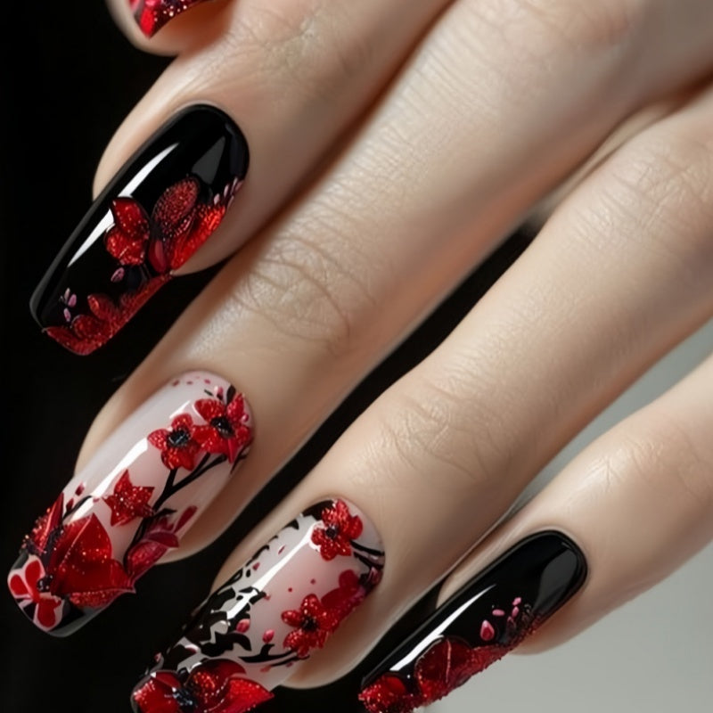 Hot Sale Reclaimed Water Pipe Nail Art Stamping Plates Wine Red Flower Pattern Nail Art