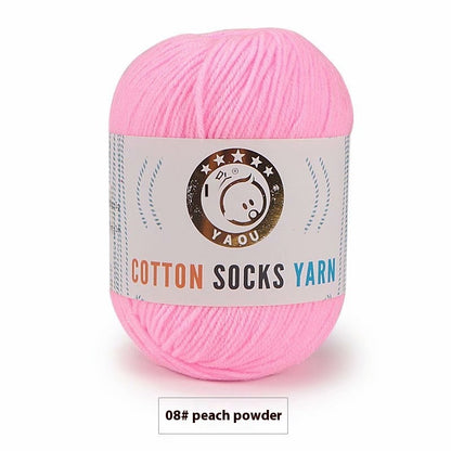 3-strand Combed Cotton Wool DIY Handmade Doll Toys For Babies And Children Yarn 50g