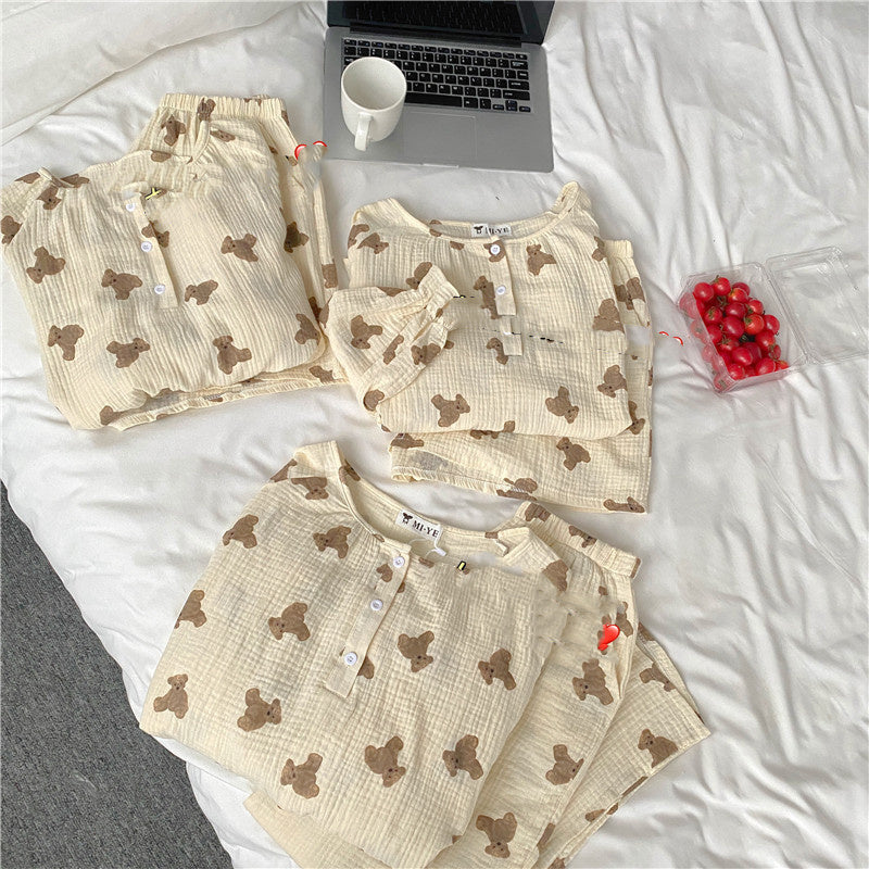 Breathable Cotton Yarn Homewear Series Pajamas Set