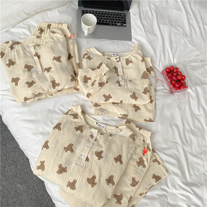 Breathable Cotton Yarn Homewear Series Pajamas Set