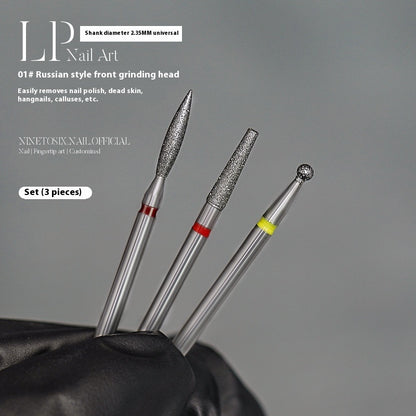 Pre-dismounting Polishing Head Set Of Diamond Sand For Manicure