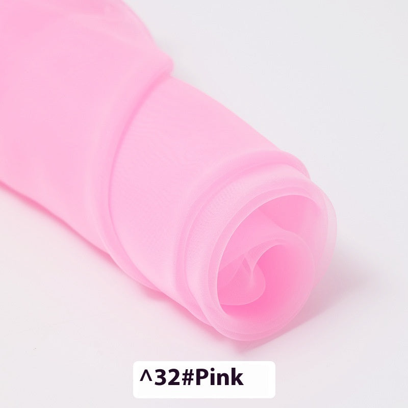 Fine-meshed Organza Fabric Yarn Sheer Yarn Wedding Dress