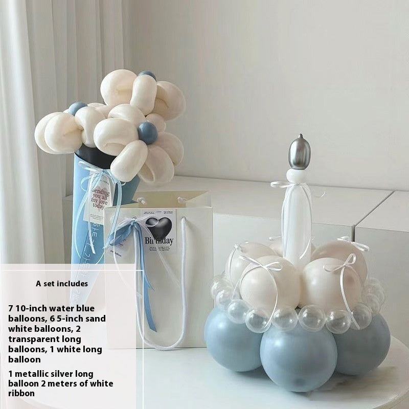 Finished Balloon Bouquet Cake Diy Handmade Material Package