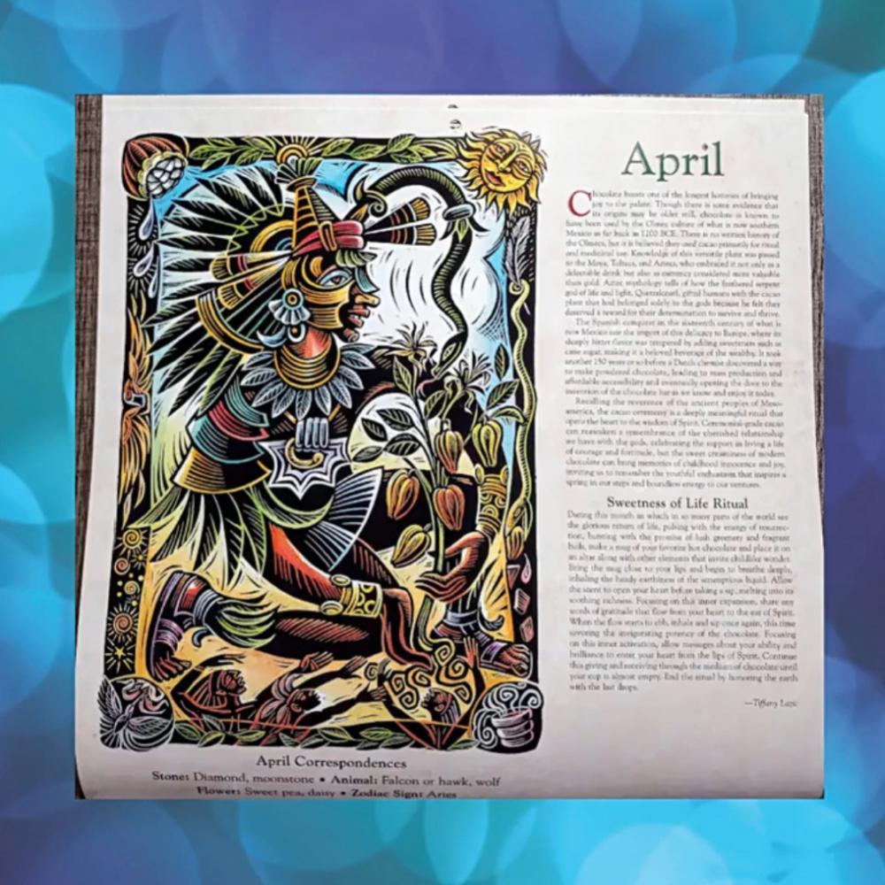 Coated Paper Witch Calendar Home Wall Calendar Decoration