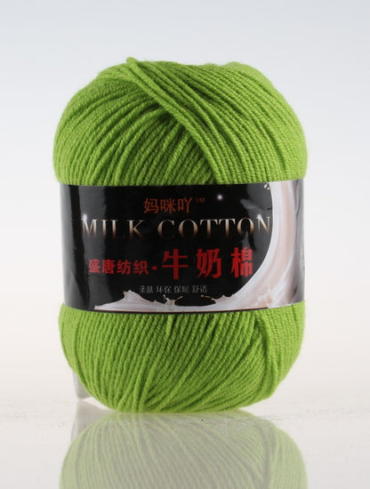 3-Strand Milk Cotton Wool DIY Doll Sweater Scarf Hat Cotton Yarn