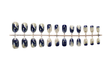 Quicksand Ice Transparent Blue Blooming European And American Wear Armor