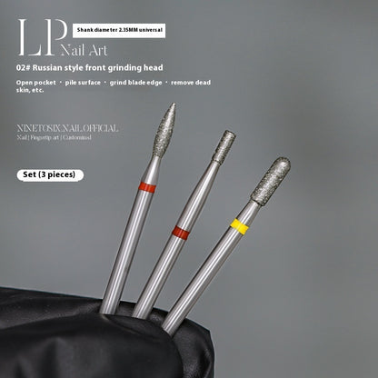 Pre-dismounting Polishing Head Set Of Diamond Sand For Manicure