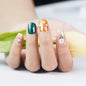 Internet Celebrity Gradient Onion Powder Little Nail Stickers