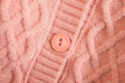 Three-dimensional Yarn Ball Twist Knit Sweater Sling