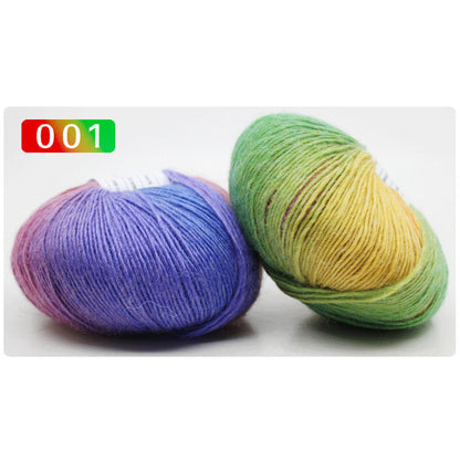 Section Dyed Rainbow Wool Yarn