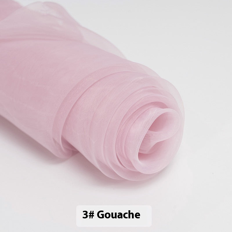 Fine-meshed Organza Fabric Yarn Sheer Yarn Wedding Dress