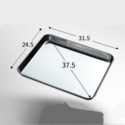 Stainless Steel Steamed Cake Baking Tray With Rectangular Thickened Shallow Tray