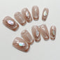 Stereo Retro Cat's Eye Fake Nails