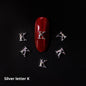 26 Letter Alloy Nail Ornament Nail Crystal