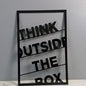 Acrylic Wall Art-Think Outside The Box
