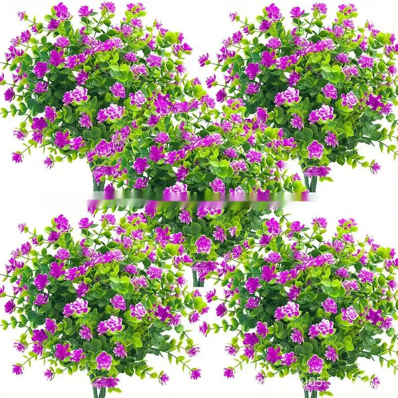 Emulational Eucalyptus Camellia Plastic Plant Artificial Flowers