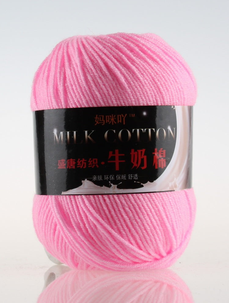 3-Strand Milk Cotton Wool DIY Doll Sweater Scarf Hat Cotton Yarn