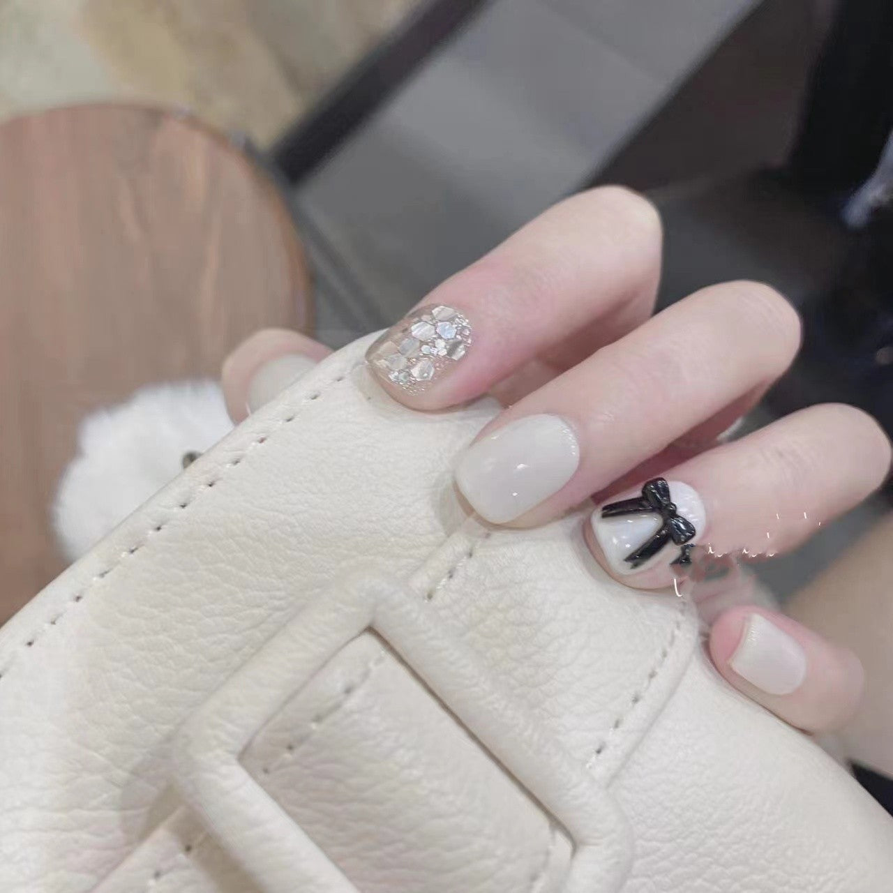 Wearing A Nail Patch Temperament Short