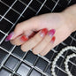 Internet Celebrity Gradient Onion Powder Little Nail Stickers