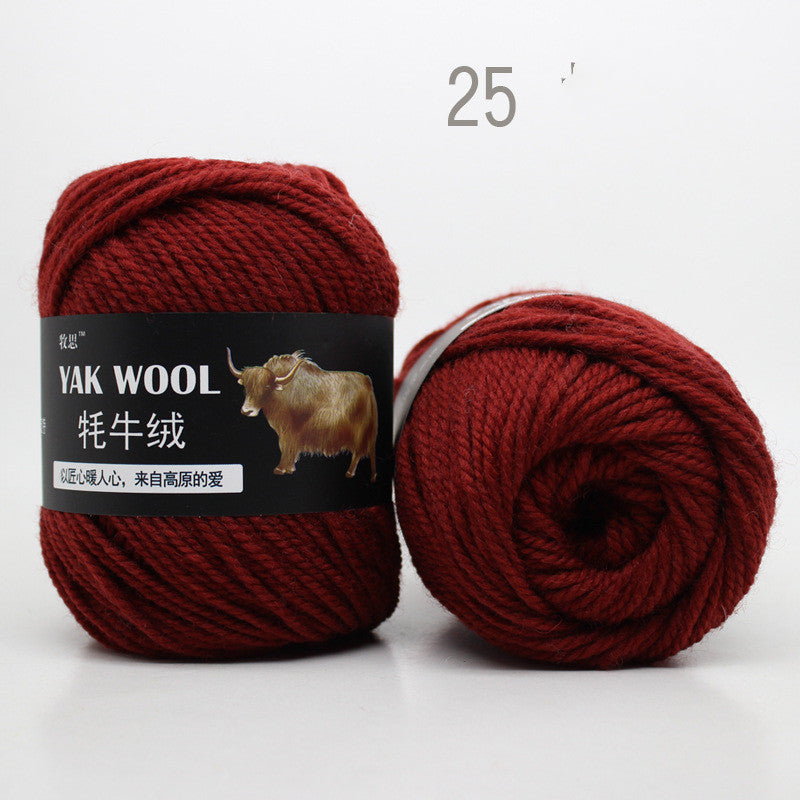 Cow Wool Yarn Scarf Thread Hat 245 Stick Needle Hand-knitted Medium Thick Coat