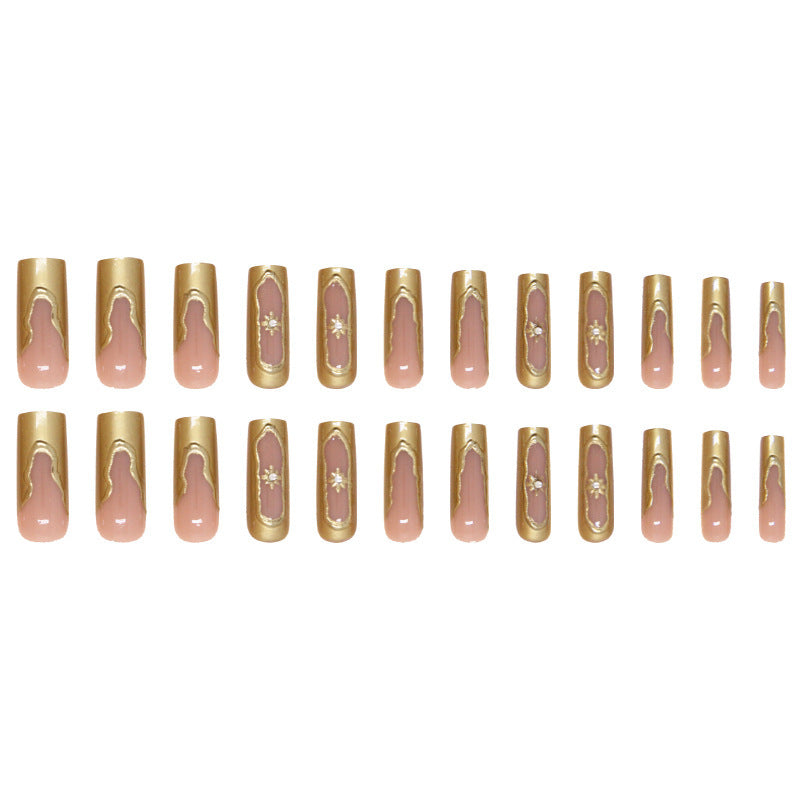 Nail Stickers Removable Nail Simple French Star