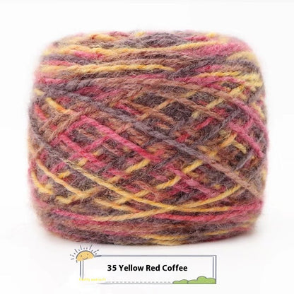 3 Two Groups Of Squirrel-velvet Yarn Hand-knitted Medium Thickness Hat Scarf Coat Waistcoat Cushion Plush Wool 150g