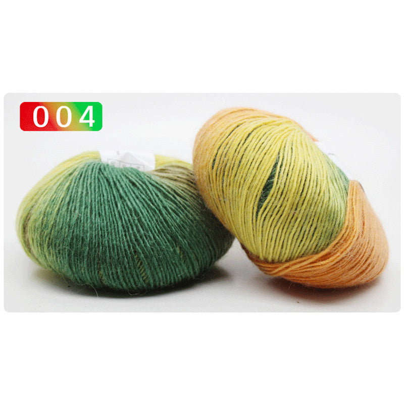 Section Dyed Rainbow Wool Yarn