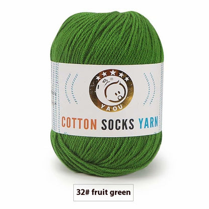 3-strand Combed Cotton Wool DIY Handmade Doll Toys For Babies And Children Yarn 50g