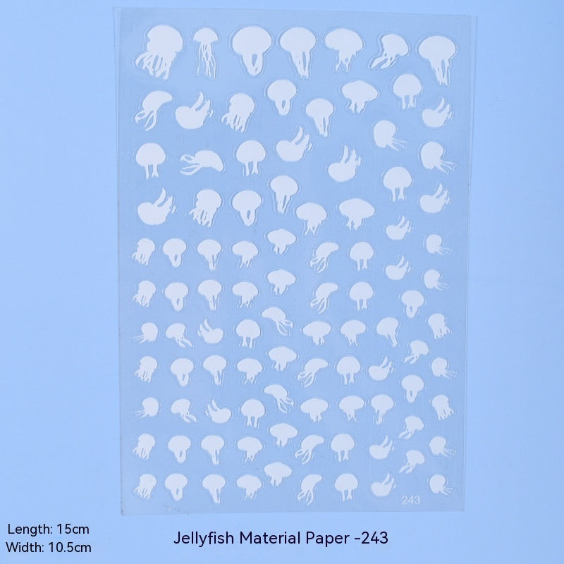 More Than Crystal Glue Flowers Material Stickers