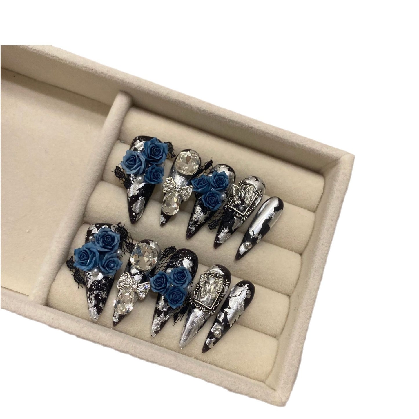 Heavy Industry Dark Series Camellia Lace European And American Style Handmade Wear Armor