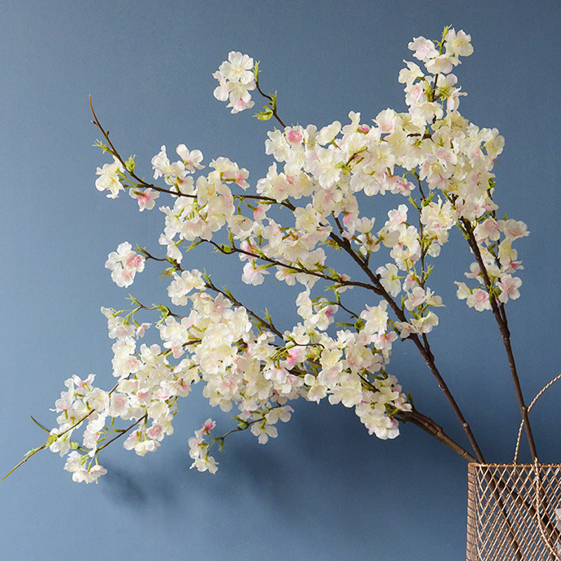 Long Branch Fake Flower Raw Silk Plastic Flowers