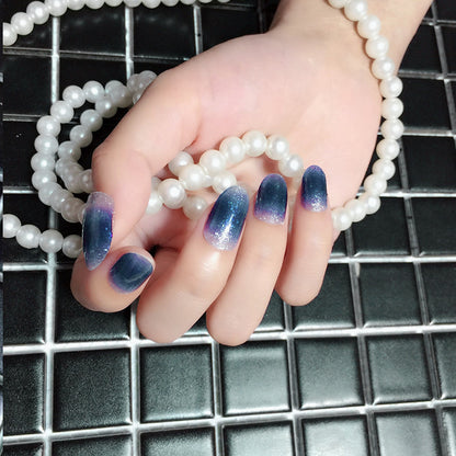 Internet Celebrity Gradient Onion Powder Little Nail Stickers