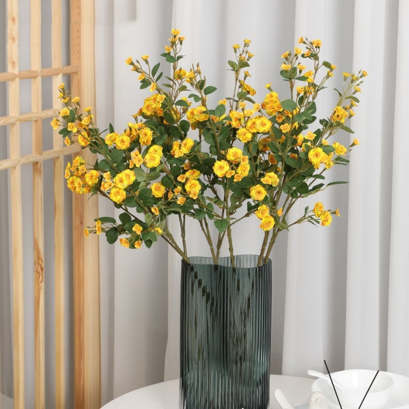 Artificial Flowers European Style Multi Head Small Rose Ornaments