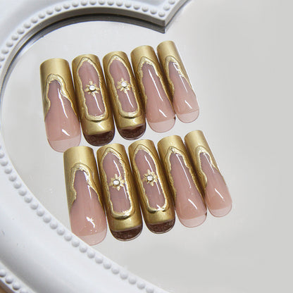 Nail Stickers Removable Nail Simple French Star