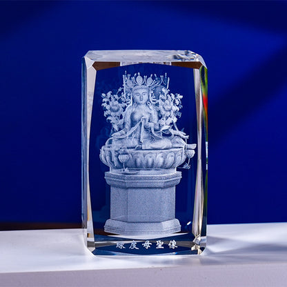 Interior Carving 3D Animal Series Crystal Statue Tourist Souvenir