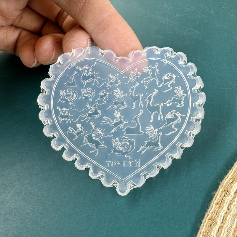 Silicone Non-whitening Flower Cartoon Manicure Mold