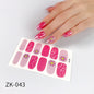Internet Celebrity Gradient Onion Powder Little Nail Stickers