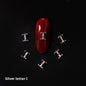 26 Letter Alloy Nail Ornament Nail Crystal
