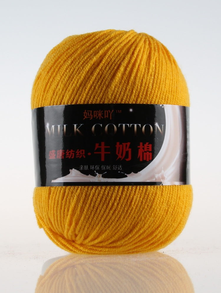 3-Strand Milk Cotton Wool DIY Doll Sweater Scarf Hat Cotton Yarn