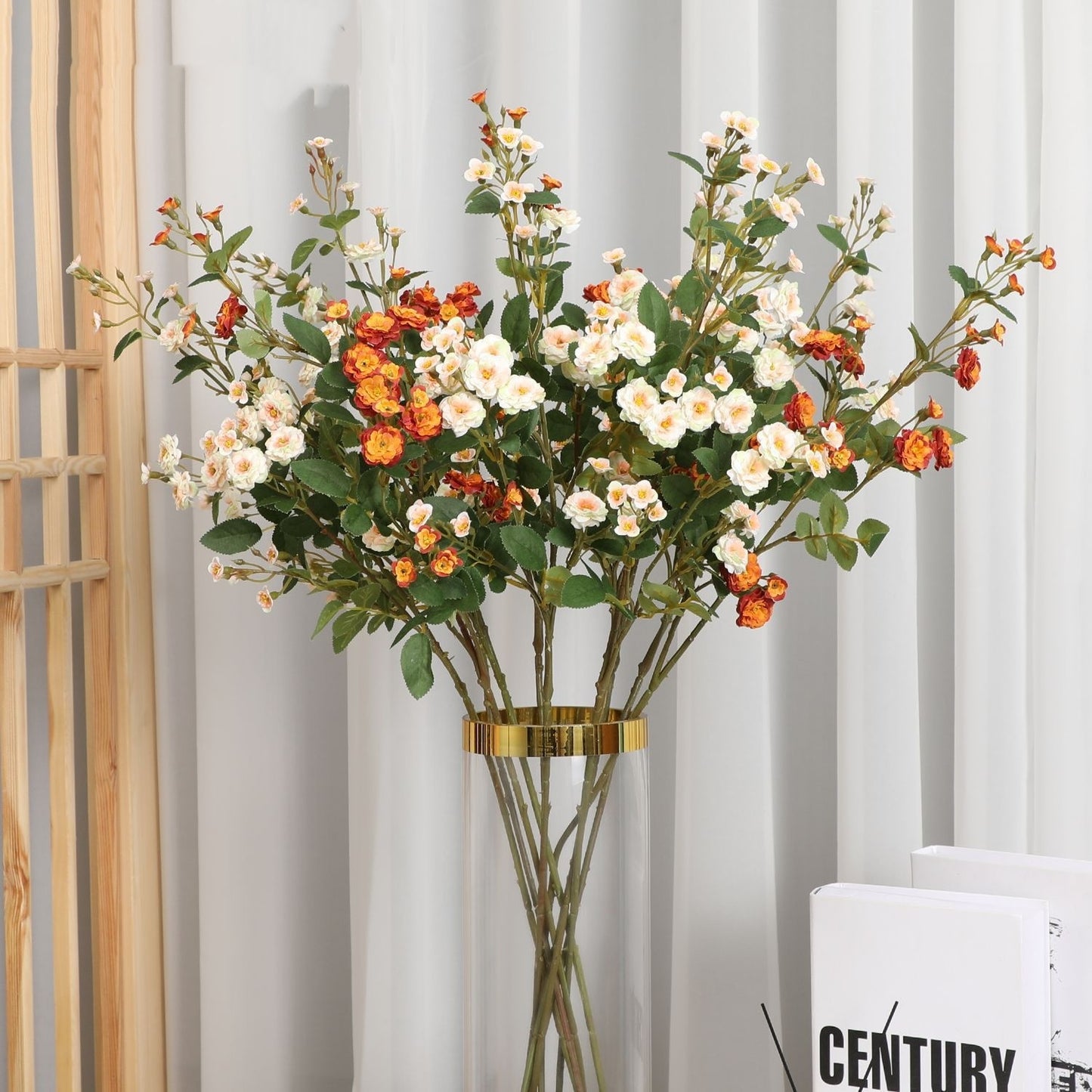 Artificial Flowers European Style Multi Head Small Rose Ornaments