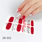 Internet Celebrity Gradient Onion Powder Little Nail Stickers