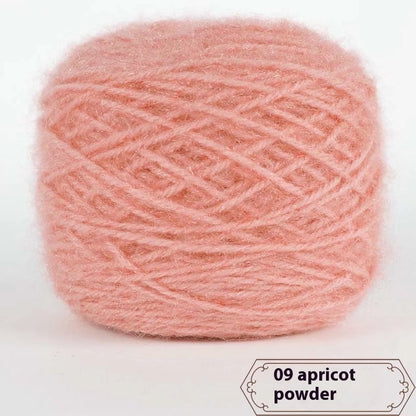 3 Two Groups Of Squirrel-velvet Yarn Hand-knitted Medium Thickness Hat Scarf Coat Waistcoat Cushion Plush Wool 150g