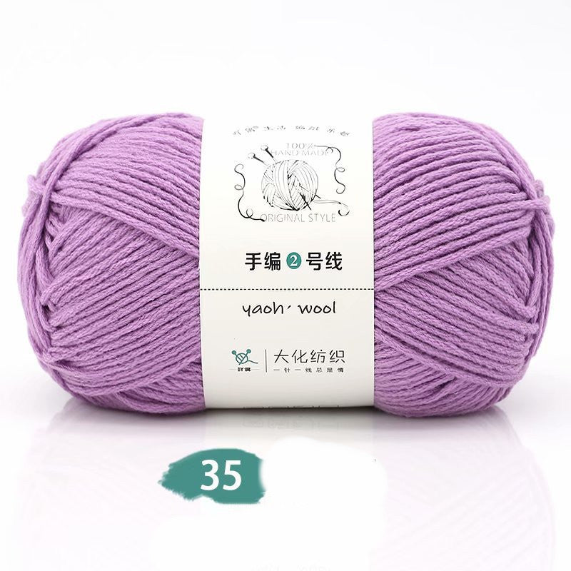 Medium Thick Hand-knitted Woolen Yarn Scarf Hat Coat Stick Needle DIY6 Strands