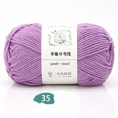 Medium Thick Hand-knitted Woolen Yarn Scarf Hat Coat Stick Needle DIY6 Strands