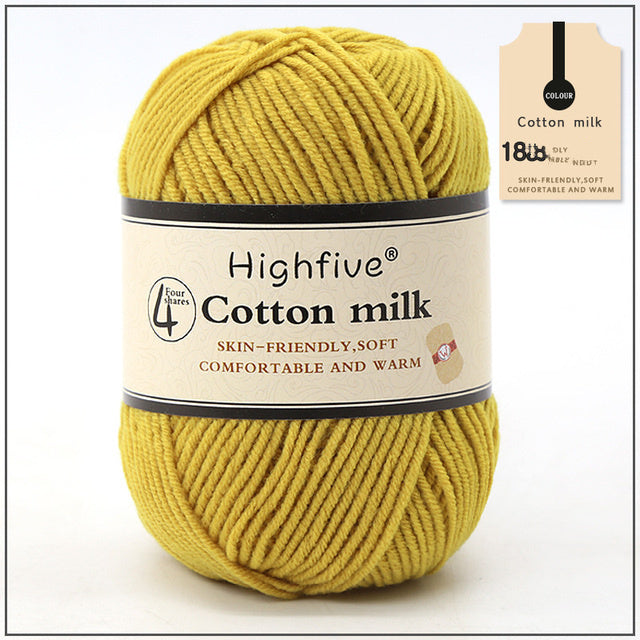 Milk Cotton Wool For Knitting Baby Crochet Yarn Wea