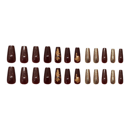 Amber Golden Maple Leaf Atmosphere Mid-length