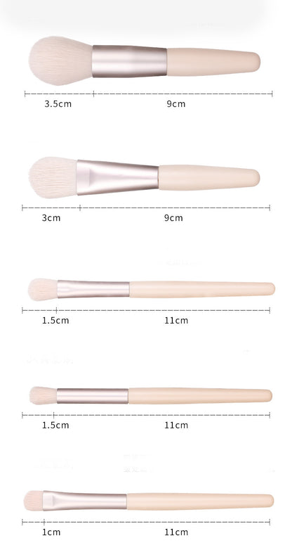Simple Soft Hair Makeup Brush Set